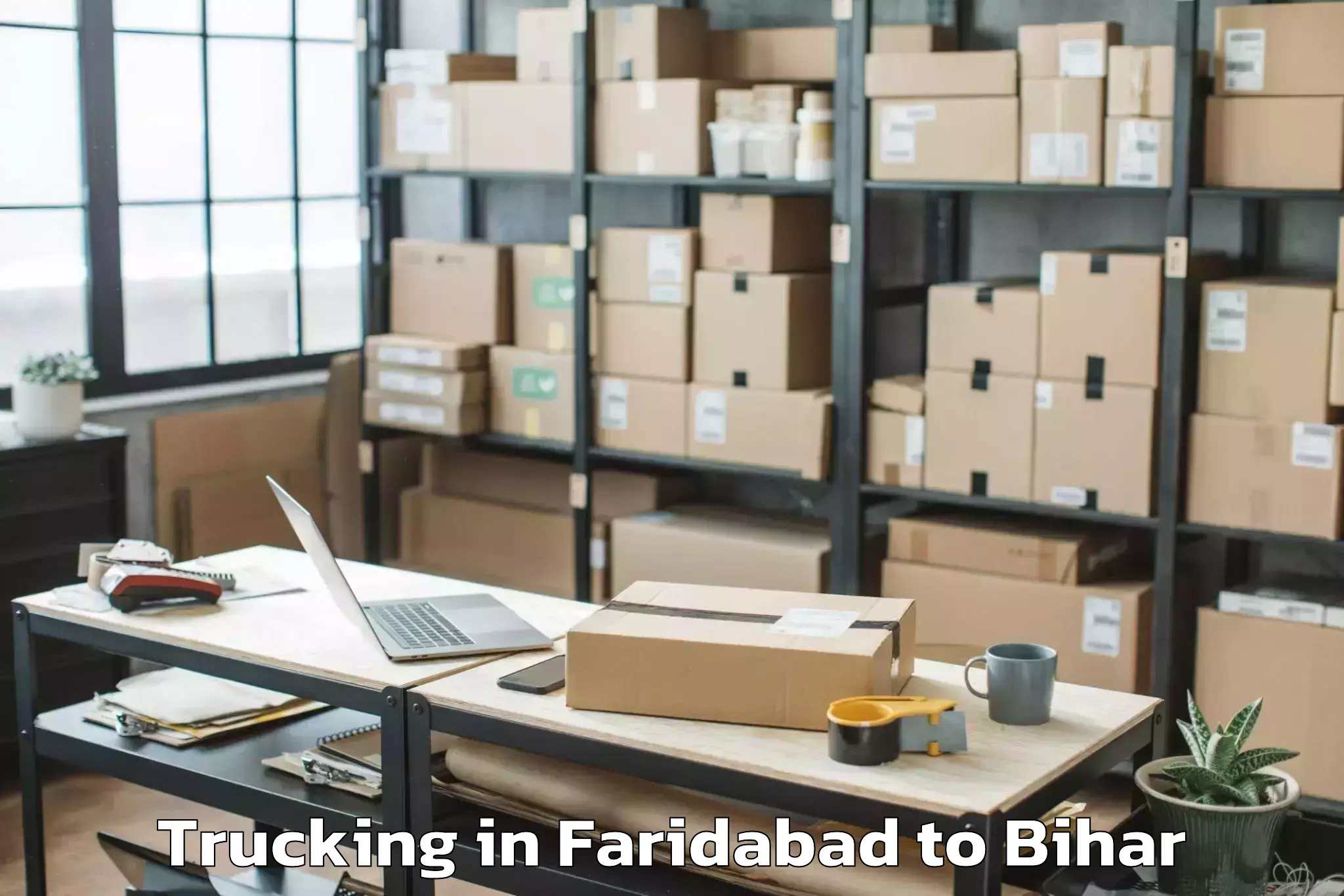 Top Faridabad to Mahnar Trucking Available